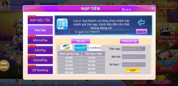 Hướng dẫn nạp rút tiền Awin – chi tiết cách nạp rút tiền App Awin68